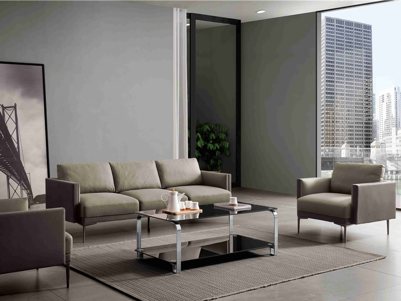 現代風格皮質辦公沙發 現代辦公沙發